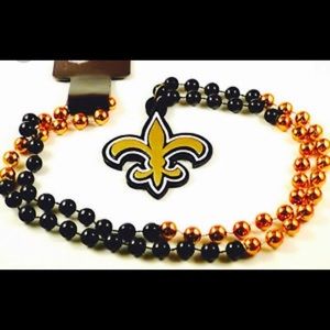 New Orleans saints bead necklace....